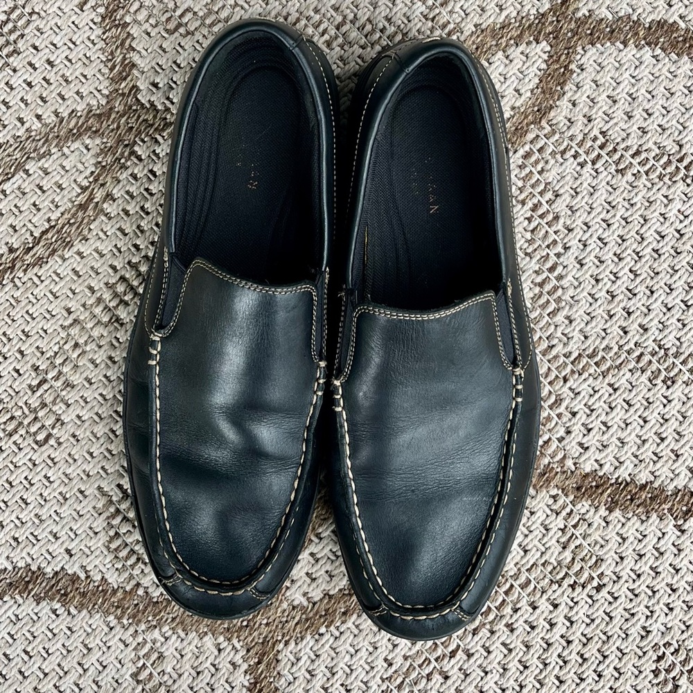 Cole Haan Loafers  Black Leather Slip-On sz 12M